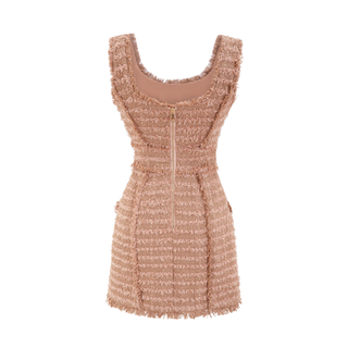 Liane tweed button-down fastening dress