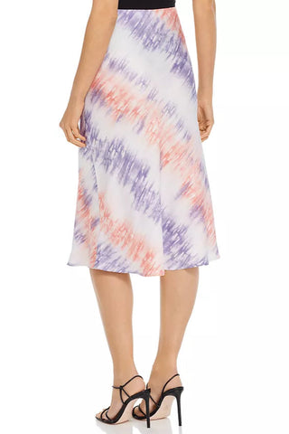 pink purple Tie-Dye Cropped Camisole & Slip Skirt