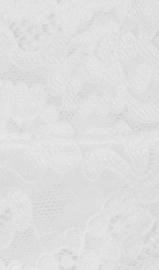 Lace Draped Neckline Mini Dress