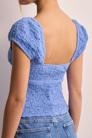 Structure button top in blue