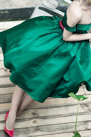 sleeveless green midi dress without belt