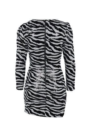 Mini Raglansleeve Dress In Zebra