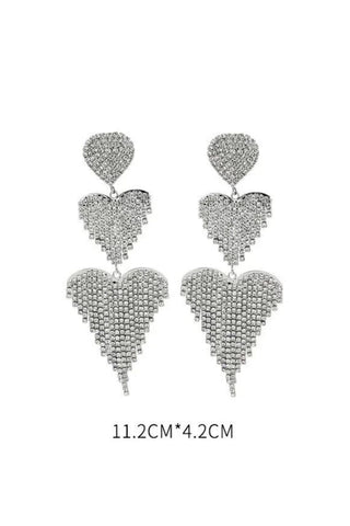 Silver Crystal Earrings