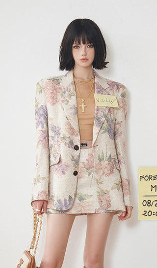 FLORAL PRINTED BLAZER