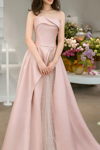 sleeveless embellished maxi dress in pink