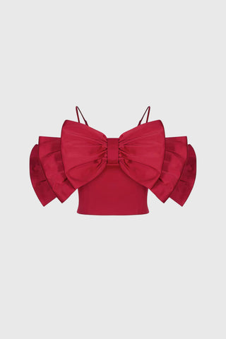 Ribbon Top - Red