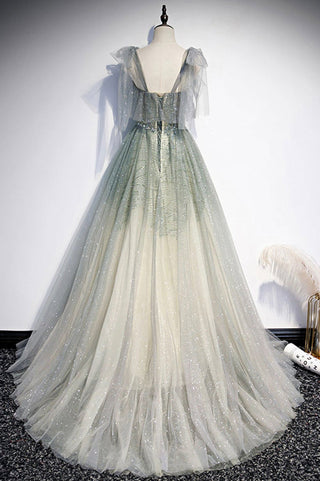 Green Shiny Tulle Dress