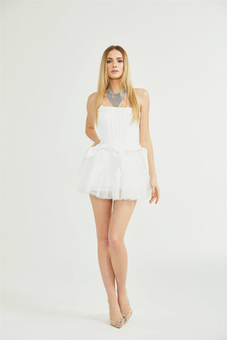 Joséphine corset tulle mini dress