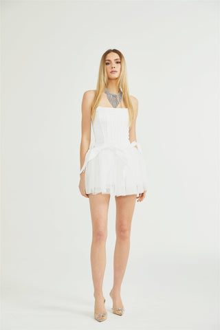 Joséphine corset tulle mini dress