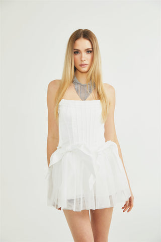 Joséphine corset tulle mini dress