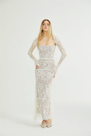 Valérie lace maxi dress