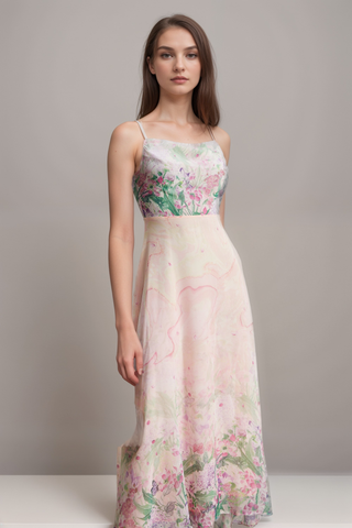 Priscille floral-print midi dress