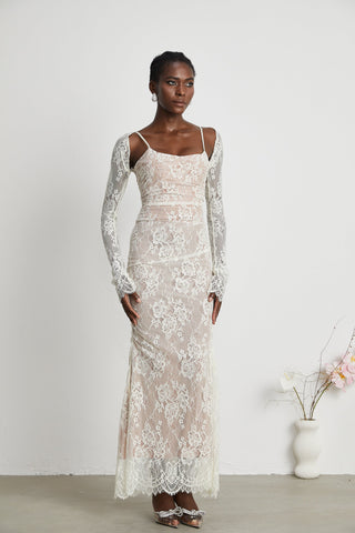 Valérie lace maxi dress