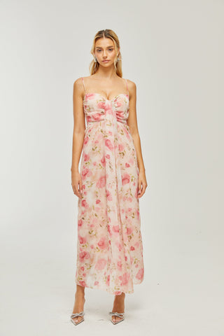 Sylvie floral-print midi dress