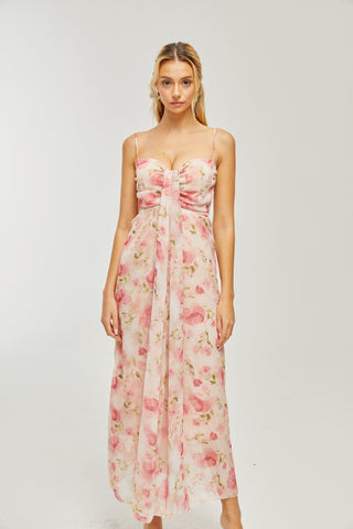 Sylvie floral-print midi dress