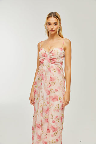 Sylvie floral-print midi dress