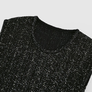 Cordelia sequin-embellished tiered mini dress