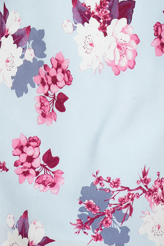 Party Edit Satin Mini Dress Blue