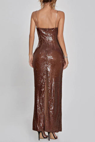 Lorelei Brown Sequin Dress