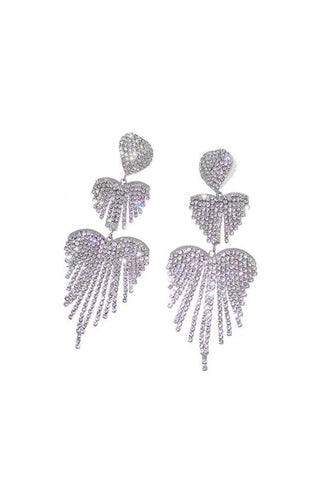 Silver Crystal Earrings