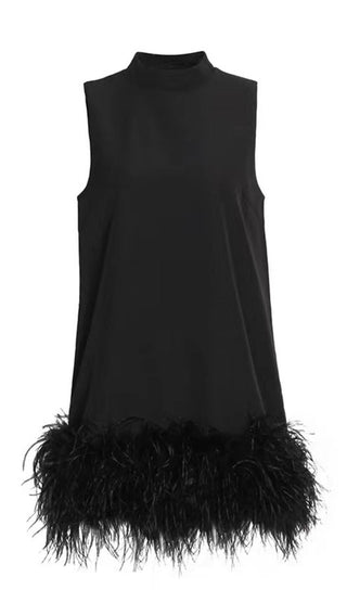 FEATHER MINI DRESS