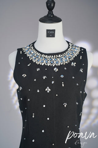 Jalena crystal-embellished mini dress