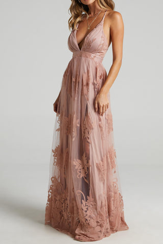 Promenade Maxi Dress in Blush