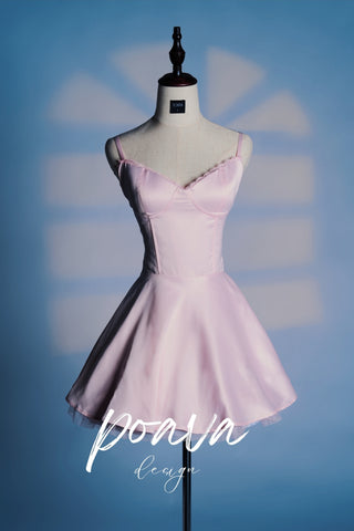 BALLERINA PINK TULLE MINI DRESS