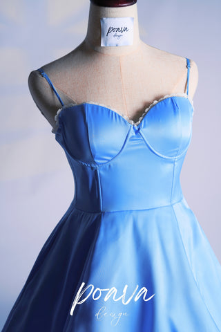 CINDERELLA BLUE TULLE MINI DRESS