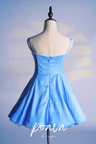 CINDERELLA BLUE TULLE MINI DRESS