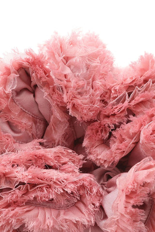 sherry Flower strapless puffy mini dress in pink