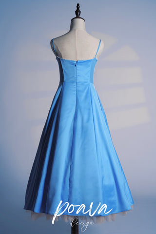 CINDERELLA BLUE TULLE MIDI DRESS