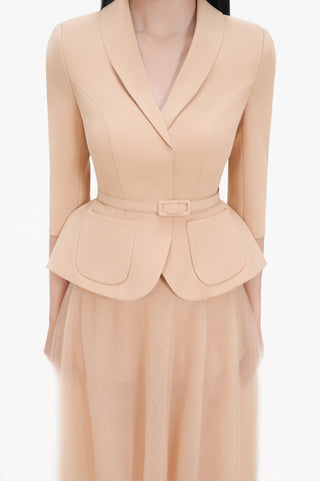 Apricot Layers Set Dress