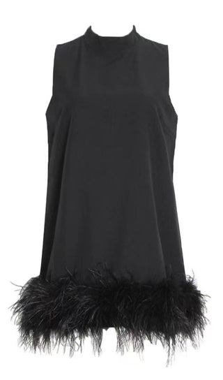 FEATHER MINI DRESS