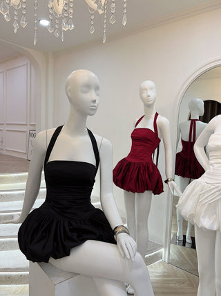 Rosetta Halter Bubble Mini Dress