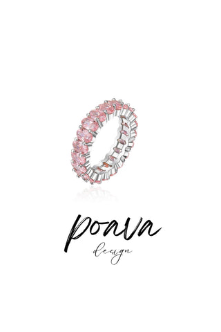 Pink diamond embellished ring