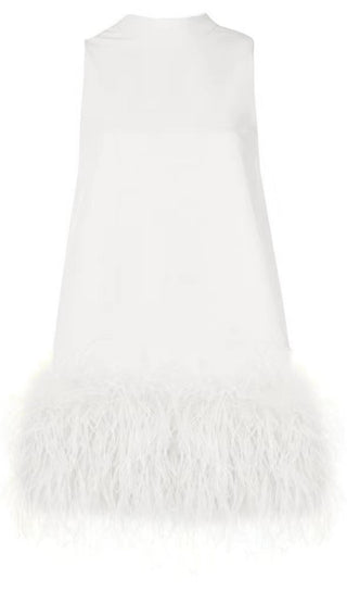 FEATHER MINI DRESS