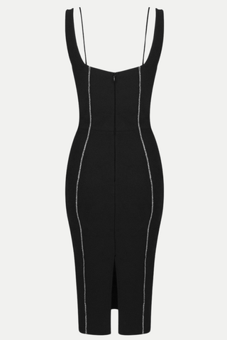 Artemis Sparkly Cutout Midi Bandage Dress