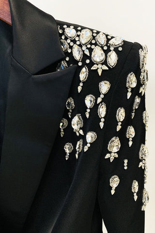 Aurora Crystal Embellished Blazer Dress