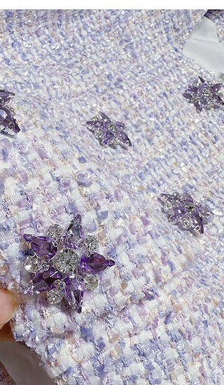 CRYSTAL EMBELLISHED TWO PIECE IN LILAC