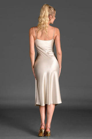 Calelli Strap Triacetate Satin Dress