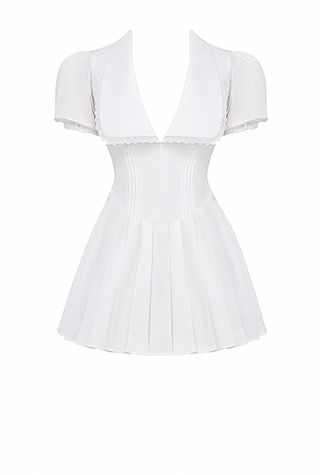 EGLANTINE Pleated Mini Dress