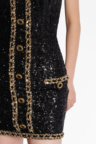 Cleo Sequin Embellished Strapless Mini Dress