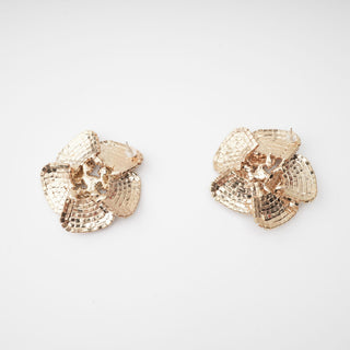 Saira crystal-embellished floral earrings