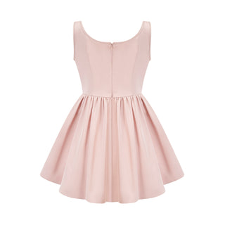 Axelle pleated crystal embellished mini dress