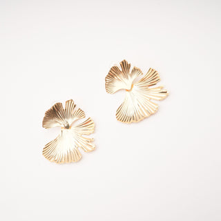 Adriana gold filled ginkgo earrings