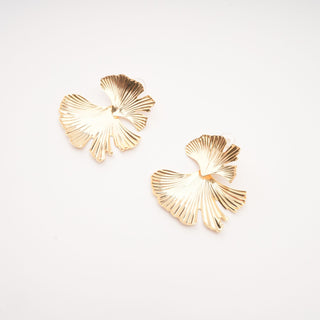 Adriana gold filled ginkgo earrings