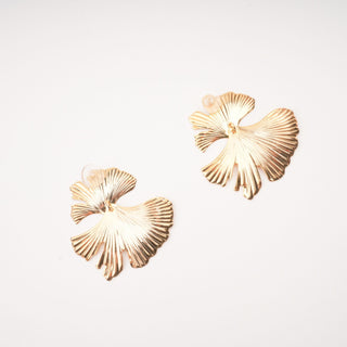 Adriana gold filled ginkgo earrings