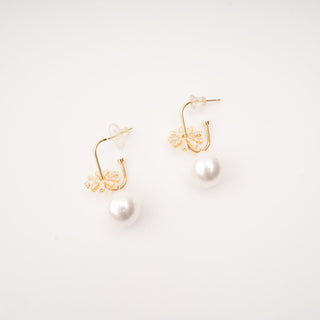 Kate crystal-embellished pearl earrings