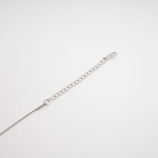 Thérèse silver drop necklace